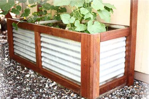 diy sheet metal planter box|homemade wood planter boxes ideas.